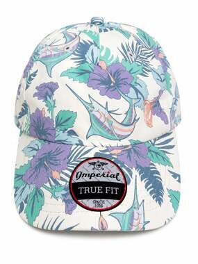 Imperial The Easy Read Cap Marlin Tropical Adjustable Baseball Hat Cap OS